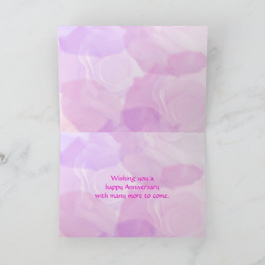 Carte de roses d'anniversaire (Intérieur)