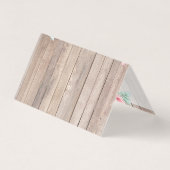 Carte de roses de la ferme rustique en bois de cam (Back)