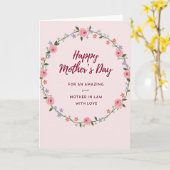 Carte de roses pour la fête de la belle-mère (Fleur jaune)