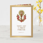 Carte de roses pour l'anniversaire d'ordination d' (Fleur jaune)