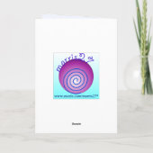 Carte de Rosh Hashanah étoile de David (Dos)