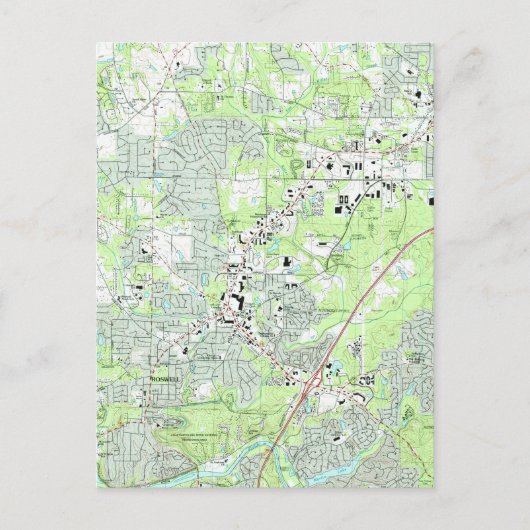 Carte de Roswell Georgia (1992) (Devant)