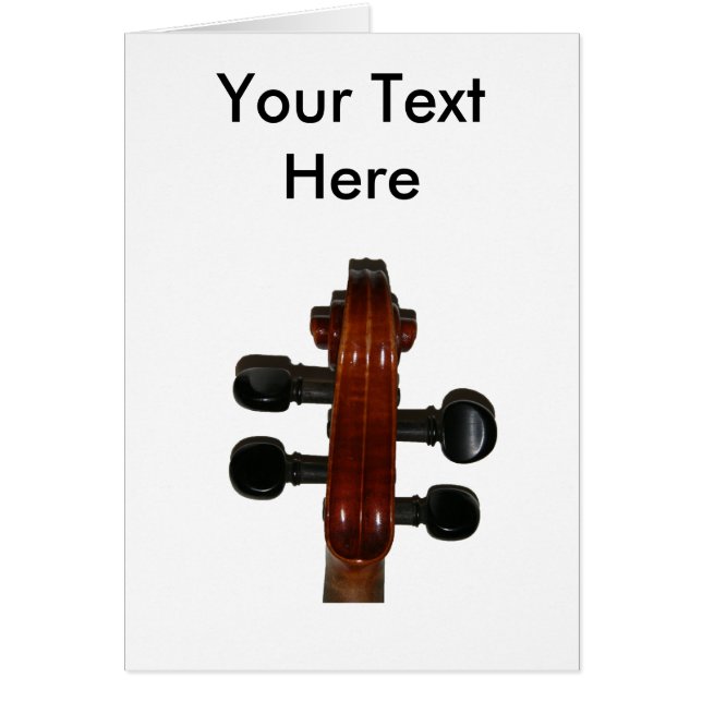 Carte de rouleau de violon (Devant)