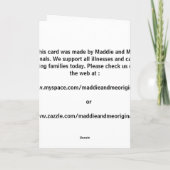 Carte de ruban d'autisme (Dos)