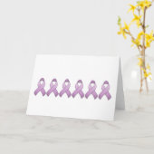 Carte de ruban de conscience de lavande (Fleur jaune)