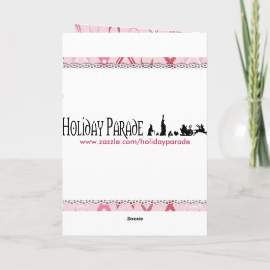 Carte de rubans roses (Dos)