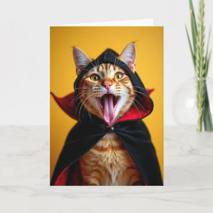 Carte de Rugissement de Vampire à Rayures Orange