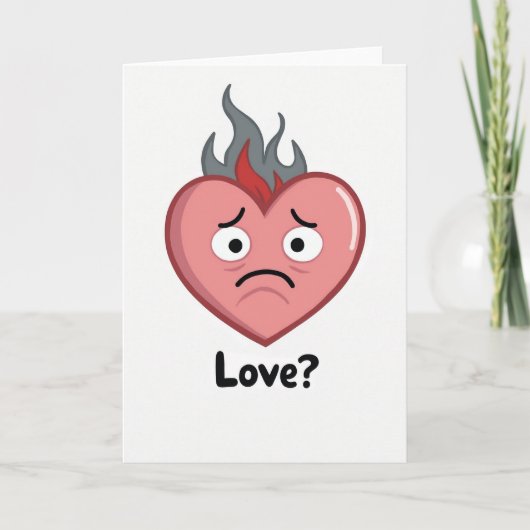 Carte de rupture amoureuse Burning Love (Devant)