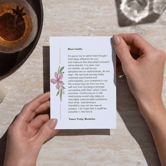 Carte de rupture centrée sur Dieu