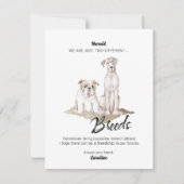 Carte de rupture de races différentes (Devant)