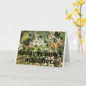 Carte de rupture moyenne Awkward (Fleur jaune)