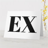 Carte de rupture personnalisée pour ex petit ami o (Fleur jaune)