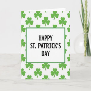 Carte de Saint-Patrick au Trèfle Vert