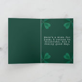 Carte de Saint-Patrick Chapeau de Lutin Joyeux (Intérieur)