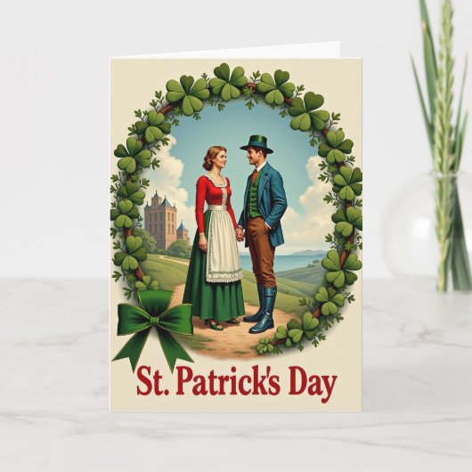 Carte de Saint-Patrick d'amour irlandais (Devant)