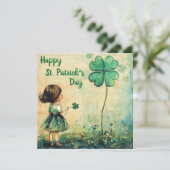 Carte de Saint-Patrick douce (Debout devant)