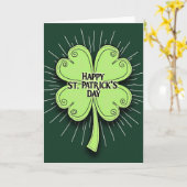 Carte de Saint-Patrick Lucky Green (Fleur jaune)