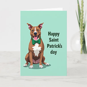 Carte de Saint-Patrick pour chien joyeuse