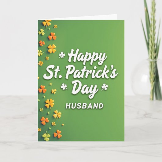 Carte de Saint-Patrick pour mari (Devant)