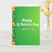Carte de Saint-Patrick pour neveu Joyeux (Fleur jaune)
