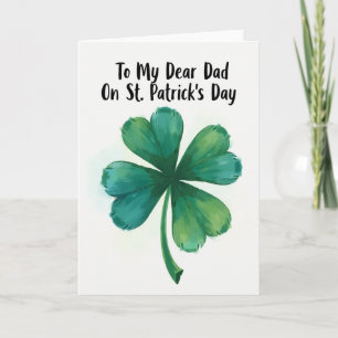 Carte de Saint-Patrick pour Papa Chanceux