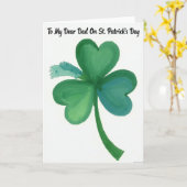 Carte de Saint-Patrick pour Papa Trèfle (Fleur jaune)