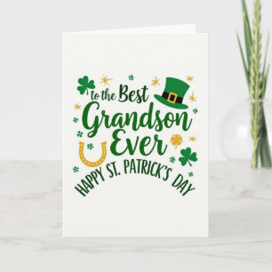 Carte de Saint-Patrick pour petit-fils