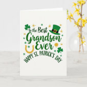 Carte de Saint-Patrick pour petit-fils (Fleur jaune)
