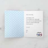 Carte de Saint-Pingouin pour la Saint-Valentin (Intérieur)