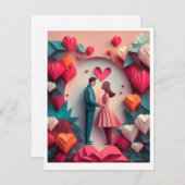 Carte de Saint-Valentin (Devant / Derrière)