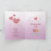 Carte de Saint-Valentin à l'aquarelle Open Me (Intérieur)