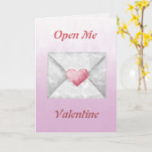 Carte de Saint-Valentin à l'aquarelle Open Me (Fleur jaune)