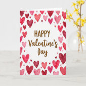Carte de Saint-Valentin à l'aquarelle rose (Fleur jaune)