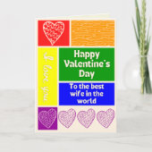 Carte de Saint-Valentin à thème pour la meilleure  (Devant)