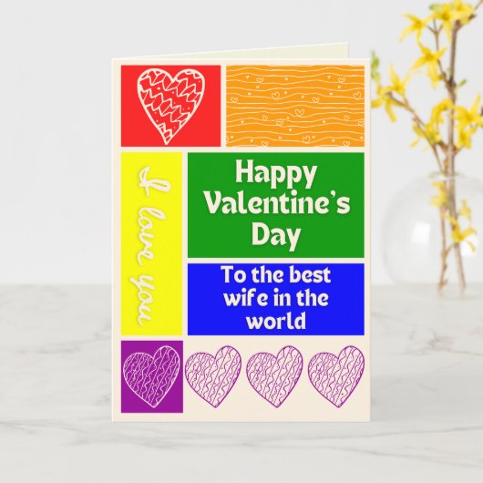 Carte de Saint-Valentin à thème pour la meilleure  (Fleur jaune)