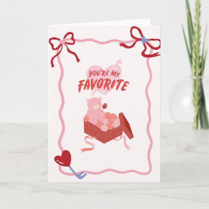 Carte de Saint-Valentin adorable You're My Favorit