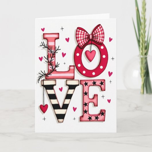 Carte de Saint-Valentin Amour (Devant)
