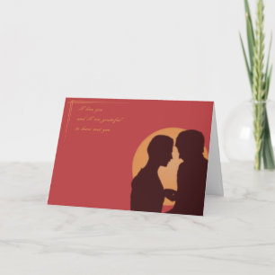 Carte de Saint-Valentin. Amour gai