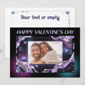 Carte de Saint-Valentin Amour Numérique Romance Co (Devant / Derrière)