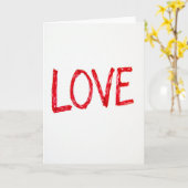 Carte de Saint-Valentin Amour Rouge (Fleur jaune)