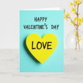 Carte de Saint-Valentin amour sincère (Fleur jaune)