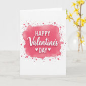 Carte de Saint-Valentin aquarelle éclaboussée Joye (Fleur jaune)