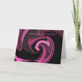 Carte de Saint-Valentin au coeur Abstrait rose (Dos)