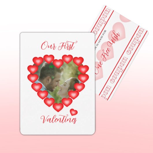 Carte de Saint-Valentin avec bon de réduction Bubb