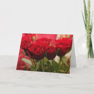 Carte de Saint-Valentin avec des roses