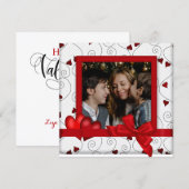 Carte de Saint-Valentin avec photo (Devant / Derrière)