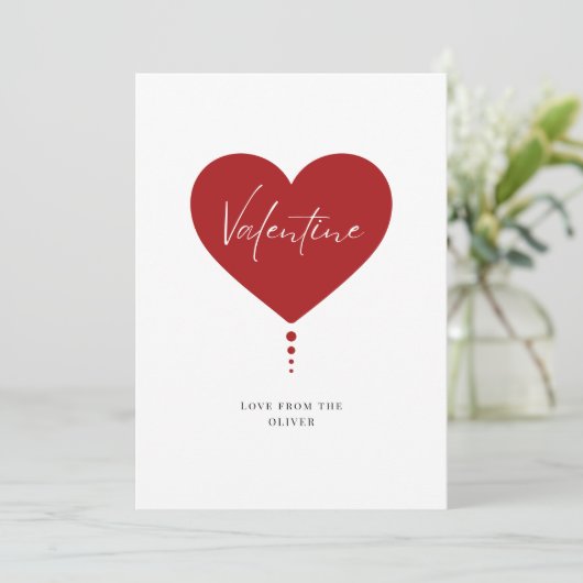 Carte de Saint-Valentin avec photo d'amour de mari (Debout devant)