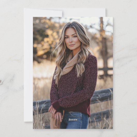 Carte de Saint-Valentin avec photo d'amour de mari (Dos)