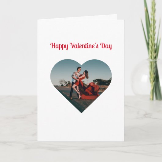 Carte de Saint-Valentin avec photo et message pers (Devant)