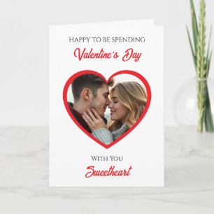 Carte de Saint-Valentin avec photo personnalisée